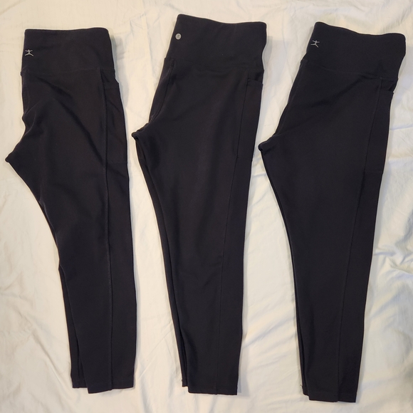 3 Danskin Classic Black Women's Leggings Activewear - Picture 2 of 7